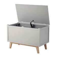 Coffre A Jouets Gris Maisons Du Monde Coffre A Jouets Rangement Enfant Rangement Jouet Enfant