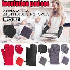 Maybe you would like to learn more about one of these? Oven Mitts And Pot Holders Sets 550 F High Heat Resistant Oven Mitts With Kitchen Towels Thick Cotton Oven Gloves With Non Slip Silicone Buy From 19 On Joom E Commerce Platform