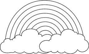 The coloring page is printable and can be used in the classroom or at home. A Simple Drawing Of Rainbow Behind The Cloud Coloring Page Leaf Coloring Page Rainbow Drawing Coloring Pages
