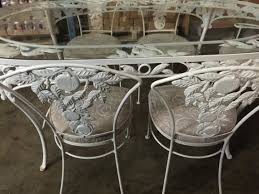 1950 39 S Charming Vintage Retro Shabby Chic Cottage Chic Outdoor Garden Dining Woodard Wrought Iron Patio Table Wrought Iron Patio Set Iron Patio Furniture