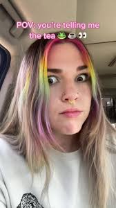 Colorful Hair and Tea: A Casual Car Conversation