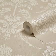 Graham Amp Brown Julien Macdonald La Palma Gold Tropical Damask Glitter Effect Wallpaper Departments Diy At B Diy Wallpaper Embossed Wallpaper Wallpaper