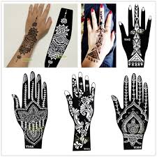 1pc India Mehndi Hand Leg Foot Henna Stencil Henna Art Temporary Tattoo Template Henna Stencils Foot Henna Tattoo Templates