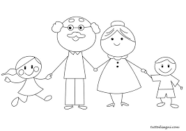 Nonni E Nipoti Da Colorare Tuttodisegni Com Festa Dei Nonni Nonni Disegni Da Colorare