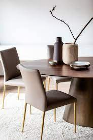 table a manger ronde bois de manguier 152 5 cm feni table a manger ronde salle a manger table ronde salle a manger beige