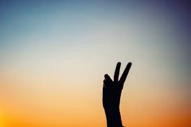 Check spelling or type a new query. Free Vector Silhouette Hand Peace Sign Background