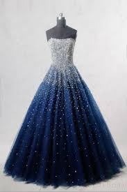 Navy Blue Strapless Floor Length Prom Ball Gown With Beading Sequins Ed2248 Vestidos De Noche Azules Vestidos De Fiesta Largos Vestidos Para Quinceanos