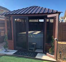 Select high quality polycarbonate hot tub & spa enclosures products varied in style. Hot Tub Gazebo Brentwood 10 10 Westview Manufacturing
