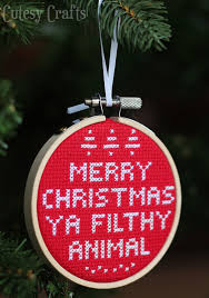 From catherine o'hara as mom kate realizing her son was missing and yelling kevin! before falling still as a board, to merry christmas, ya filthy animals, the movie is chock full of. Merry Christmas Ya Filthy Animal Cross Stitch