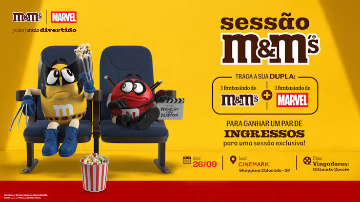M&M’S promove sessão de cinema com experiências interativas e ingressos gratuitos