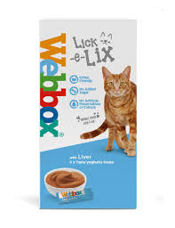 My cat is allergic to all topical flea treatment. Webbox Lick E Lix Liver Cat Treats Webbox