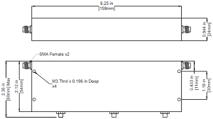 1030 MHz Cavity Notch/Band Stop Filter