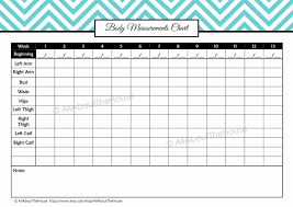 weight loss tracking sheet templates