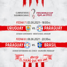 Eliminatorias se reanudarán en junio, antes de copa américa. Union Fc V Twitter Proximos Partidos De Eliminatorias Uruguay Vs Paraguay El 03 06 2021 A Las 18 00 En El Estadio Centenario Paraguay Vs Brasil El 08 06 2021 A Las 20 30 En El Estadio Defensores