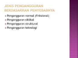 Jenis jenis pengangguran berdasarkan penyebabnya. Pengangguran Inflasi Dan Kebijakan Pemerintah Ppt Download
