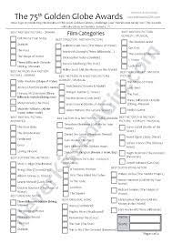 Variety and the flying v logos are trademarks of variety media, llc. Golden Globes 2018 Printable Ballot Neverkissedagirl Com