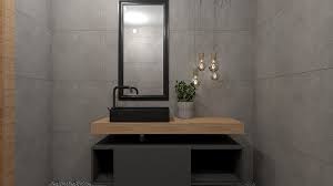 It is mounted on metal frame with antique. Industrial Bathroom Design Drench