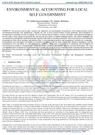 Town and country planning process also has gone through a number of organizations at federal, state and local government levels in order to generate effective planning in malaysia. Pdf Environmental Accounting For Local Self Government Sudesh Shetkar Academia Edu