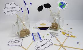 Flugticket basteln pdf / einladungskarten als eintrittskarte flugticket bestellen. Flieger Photo Booth Zum Sofort Download Balloonasshop
