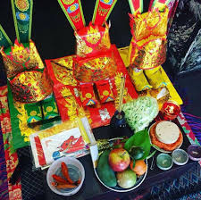 1 mâm cỗ mặn, bánh kẹo, rượu, trầu, cau. Thp1p69zhkqtpm