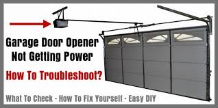 When problems arise, following some basic troubleshooting steps will help diagnose the cause of the problem. Electric Garage Door Opener Stopped Working No Power Green Light Not Lit