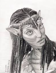 Avatar Fan Art Neytiri Drawing Avatar Fan Art Sketches Art