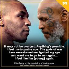 These are huge words from Mike Tyson 👀