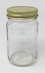 24 pack plastic jars with lids 16 oz (12 pack) & 8 oz (12 pack), vivimee clear plastic mason jars, leakproof slime containers for peanut, spice, cookie, candy and dry food, empty jars for storage. 16 Oz Mason Clear Glass Jars With Gold Lids By Richards Packaging In 12 Pack Buy Online In Burkina Faso At Burkinafaso Desertcart Com Productid 55952888