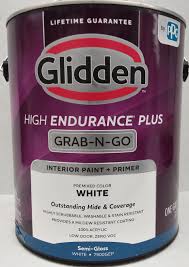 Glidden total makes it easier by combining paint and primer so you can just dive on in. Glidden High Endurance Plus Grab N Go Semi Gloss Interior Paint Primer White 1 Gallon Walmart Com Walmart Com