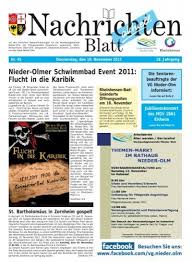 Lerne den zahlenraum mit übungsblättern kennen. Nachrichtenblatt Nr 45 Vom 10 11 2011 Verbandsgemeinde