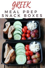 Easy Meal Prep Greek Snack Boxes Recipe Greek Snacks Easy Meals Easy Meal Prep