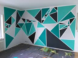This idea delivers every emotion from across the spectrum, all you. Wrapped Around The Corner Of The Wall Leave Out The Smaller Rectangles Geometric Wall Paint Wall Paint Designs Bedroom Wall Paint