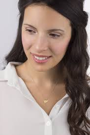 Solid Gold Plane Pendant