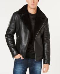 Guess Asymetrical Faux Leather Jacket Created For Macy S Reviews Coats Jackets Men Macy S Leather Jacket Men Guess Men Leather Jacket
