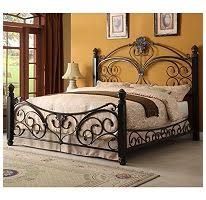 Alysa Metal King Bed With Decorative Side Rails Sam S Club Wrought Iron Beds Iron Bed Furniture