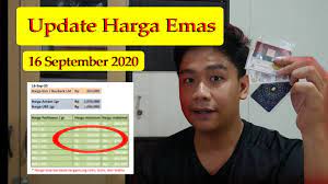 Berikut update untuk 1 gram emas berapa rupiah ? Harga Emas 16 September 2020 Siap Siap Yaaa Youtube