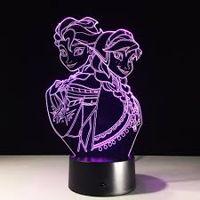 Baby Bedroom Doll Toys For Girls Anna Elsa Toys Doll Led Lamp 7 Color Changing Night Light Lamp 3d Nightlight Girls Gift 3d Nightlight Night Light Lamplamp 3d Aliexpress