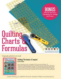 Quilting Charts Formulas Free Eguide Download Quilt