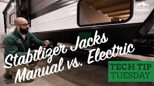 The husky 76862 24 stabilizing scissor jack comes with two jacks rather than just one. Rv Stabilizer Jacks Manual Vs Electric Country Camper Youtube