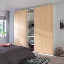 Pax Wardrobe White Repvag White Stained Oak Veneer Ikea Pax Kleiderschrank Ikea Kleiderschrank Weiss