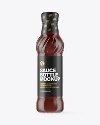 Download Glass Bottle With Bbq Sauce Mockup In Bottle Mockups On Yellow Images Object Mockups PSD Mockup Templates