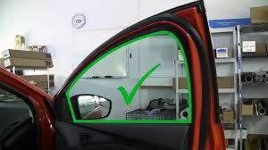 Then take the film and roll it out with the layer of protection facing upwards, usually it is outlined on the film so you don't mistake it. How To Tint Car Windows With Pictures Wikihow