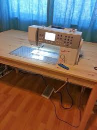 Its slender and graphic silhouette, with retro style references, is the result of a skilful construction: 7 Best Sewing Table For Small Spaces 2021 Recommended Diy Sewing Table Sewing Room Furniture Sewing Rooms