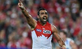 I had just turned 40 and was harnessed to the parapet of the sydney harbour that particular experience of racial stereotyping, insult and belittlement came back to me as i read the recent reports of the taunting of adam goodes. Statue Of Indigenous Afl Star Nicky Winmar Pointing At His Skin Ready To Be Unveiled Indigenous Australians The Guardian
