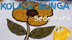 Cara cepat semai biji bunga matahari dengan media batang pisang selamat datang di chanel tanaman rumah. Cara Mudah Membuat Kolase Bunga Kolase Bunga Menggunakan Biji Bijian Youtube