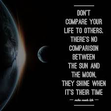 Your Life Is Your Own You Will Have Your Time To Shine And Only Your Journey Is What Should Matter To You Don T Be Dampened By Met Life Life Quotes To