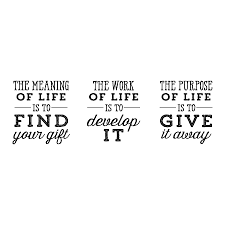 Having a life on its own is a gift from god and just like the way god has gifted us with life, he expects us to gift the world with the gifts. The Meaning Of Life Wall Quotes Decal Wallquotes Com