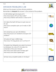 Once these multiplication word problems are well understood, proceeding to worksheets that mix multiplication and division, and even addition and subtraction, can provide. Division Worksheets Grade 4
