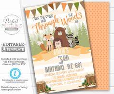 Woodland Birthday Invitation Woodland Animals Forest Etsy Woodland Invitation Birthday Animal Birthday Invitation Woodland Invitations