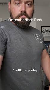 "Concerning Middle Earth" is an acrylic 36x48 painting and 3D map of Middle  Earth from the Hobbit and Lord of the Rings. The concept of this piece was  to have physical mountains and forests that you ...